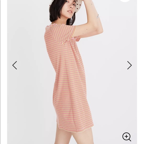 Striped Madewell Swingy Tee Dress - XS - Picture 3 of 7